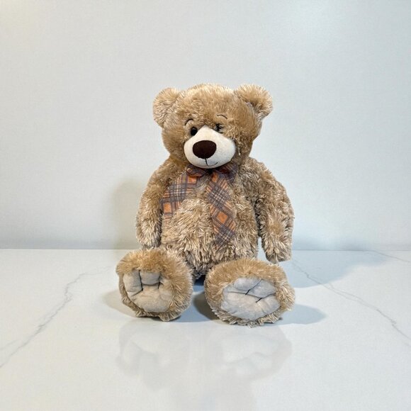 First & Main Regis No. 1896 Plush Teddy Bear With Plaid Bowtie 22" Soft Stuffed - Picture 1 of 5